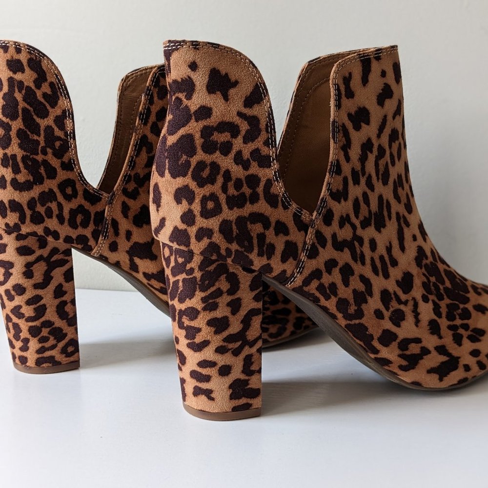 Lane Bryant Dream Cloud Cutout High Heel Bootie - Leopard - 11W - Picture 8 of 15